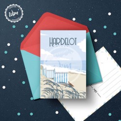 Carte postale Hardelot - "Détente" / 10x15cm