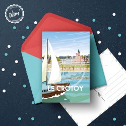 Le Crotoy - "Détente" Postcard / 10x15cm