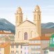 Carte postale Bastia / 10x15cm