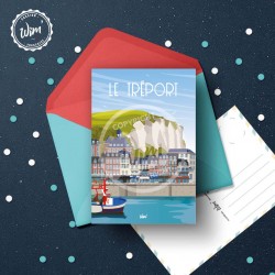 Carte Postale Le Tréport / 10x15cm