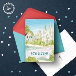 Soissons Postcard / 10x15cm