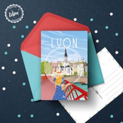 Carte Postale Lyon / 10x15cm