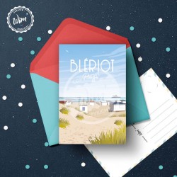 Carte postale Blériot - "Plage" / 10x15cm