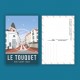 Carte postale Le Touquet - "Rue Saint Jean" Vintage / 10x15cm