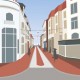 Le Touquet "Rue Saint Jean" Postcard / 10x15cm