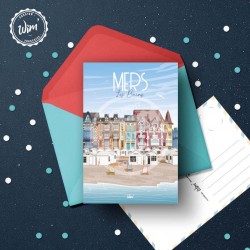 Carte Postale Mers-Les-Bains - "Détente" / 10x15cm