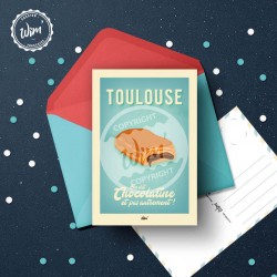 Toulouse "La Chocolatine" Postcard / 10x15cm