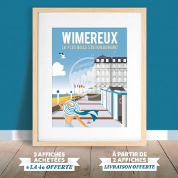 Affiche Wimereux - "Balade sur la digue"