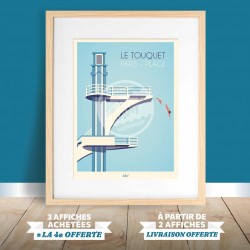 Affiche Le Touquet - "Plonge'Art"