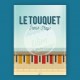 Affiche Le Touquet - "Cabines"
