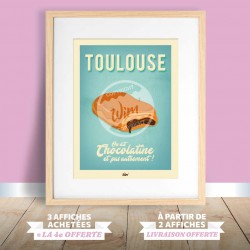 Affiche Toulouse - "La Chocolatine"