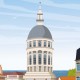 Affiche Boulogne-sur-Mer - "Balade en vieille ville"