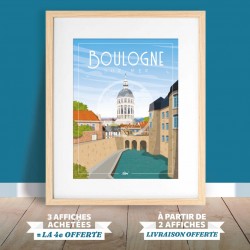 Affiche Boulogne-sur-Mer - "Balade en vieille ville"