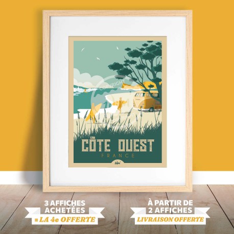 Côte Ouest Poster