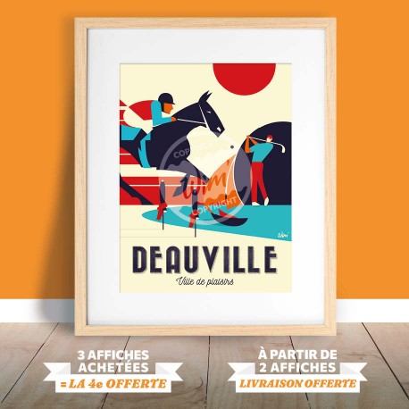 Deauville - "Ville de Plaisirs" Poster