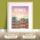 Rennes - "Le charme à la bretonne" Poster