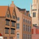 Bruges Vintage Poster