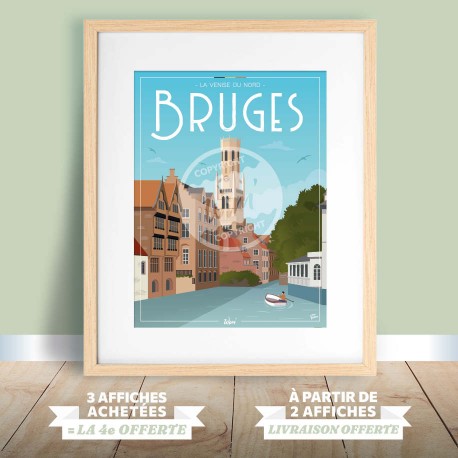 Bruges Vintage Poster