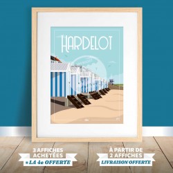 Affiche Hardelot - "Plage"