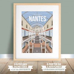 Affiche Nantes - "De passage à Nantes"