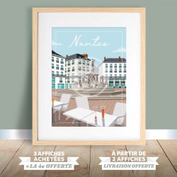Affiche Nantes - "Place Royale"