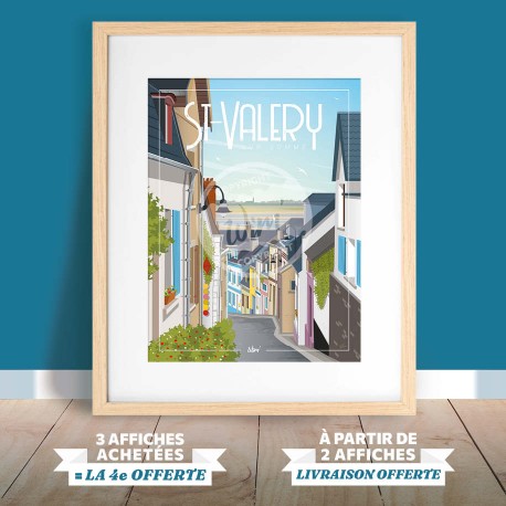 Saint-Valery-sur-Somme - "Charmante Saint-Valery" Poster