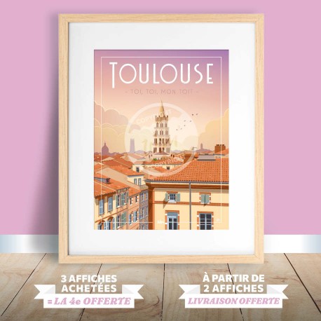 Affiche Toulouse - "Toi, toi, mon Toit"