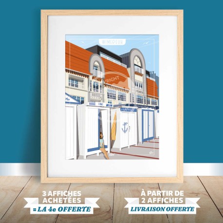 Affiche Wimereux - "Détente à Wimereux"