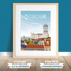 Affiche Boulogne-sur-Mer - "Du côté de Boulogne"