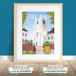 Affiche Saint-Omer - "La Cathédrale"