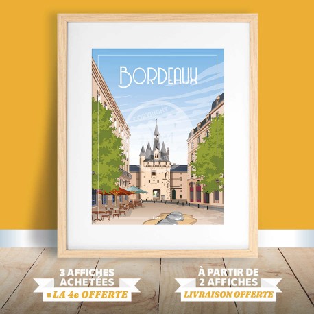 Bordeaux - "Détente à Bordeaux" Poster