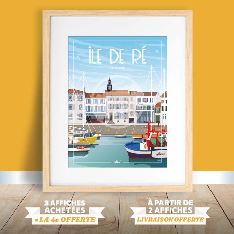 Île de Ré - "La Flotte" Poster