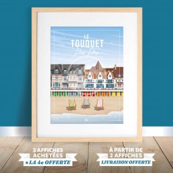 Le Touquet - "Plage" Poster