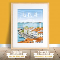 Affiche Île de Ré - "Saint-Martin-de-Ré"