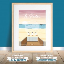 Le Portel - "La Plage" Poster