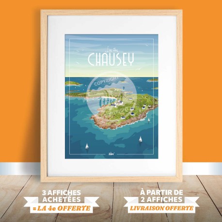 Affiche Les Îles Chausey