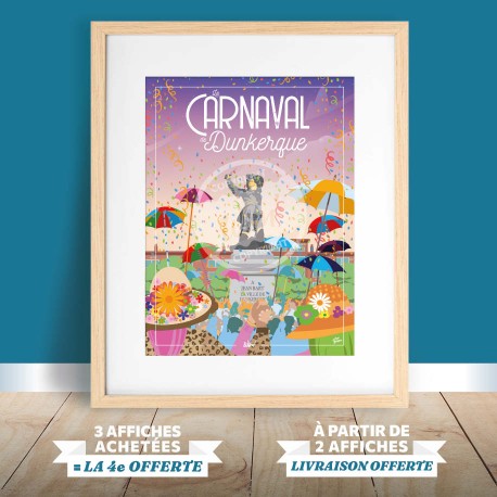 Affiche Dunkerque - "Carnaval - La Cantate à Jean Bart"