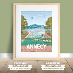 Affiche Annecy - "Le Pont des Amours"