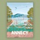 Affiche Annecy - "Le Pont des Amours"