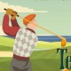 Affiche Le Touquet - "Golf du Touquet"