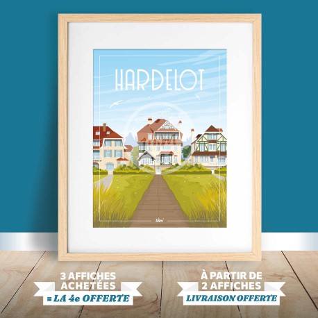 Affiche Hardelot - "Les Villas Cordonnier"