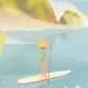 Affiche Sport - "Paddle"