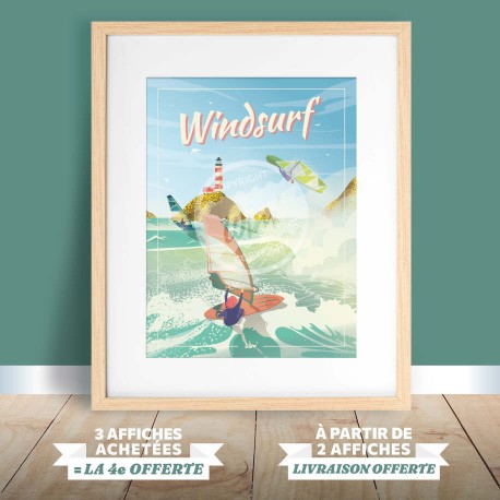 Affiche Sport - "Windsurf"