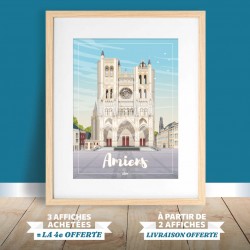 Affiche Amiens - "La Cathédrale"