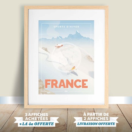 Montagnes - "Les Montagnes Françaises" Poster