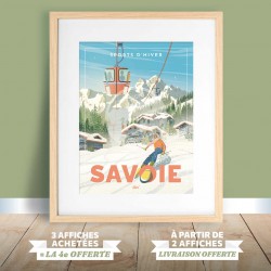 Affiche Montagnes - "La Savoie"