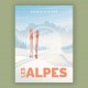 Affiche Montagnes - "Les Alpes"