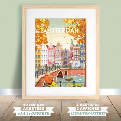 Amsterdam - "Détente à Amsterdam" Poster