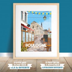 Affiche Boulogne-sur-Mer - "Place Dalton"