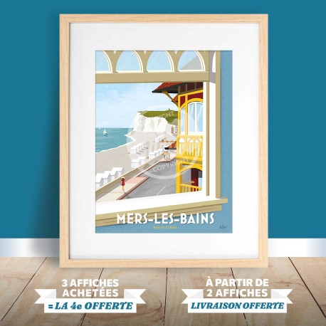 Mers-les-Bains - "Vue sur Mer(s)" Poster